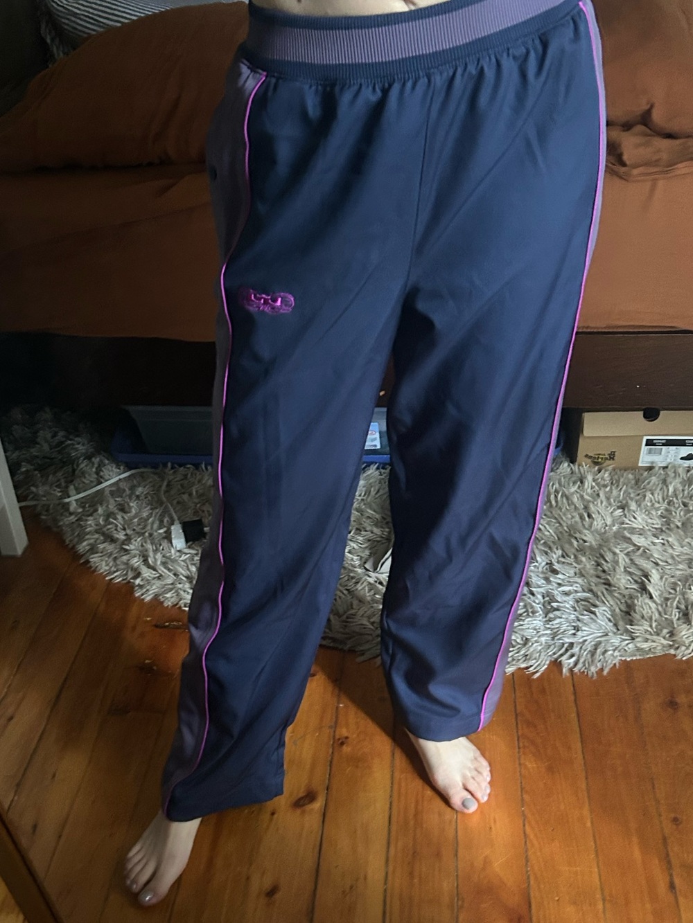 ☀️3/$25 Nike LeBron James LA Miami Cleveland Basketball Warm-up Pants Youth xl
